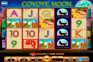 Coyote Moon has 40 garis pembayaran