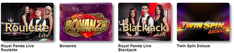 Royal Panda casino games